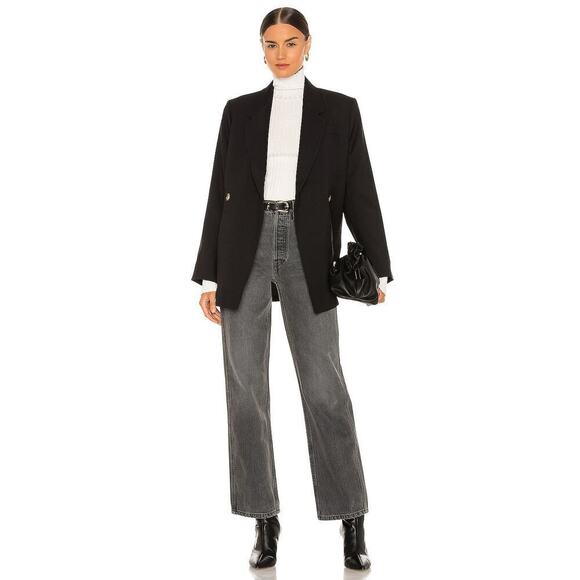 RE/DONE Vintage Ash Grey 90s High-Rise Loose Straight-Leg Jeans Size 23 NWT - Picture 1 of 13